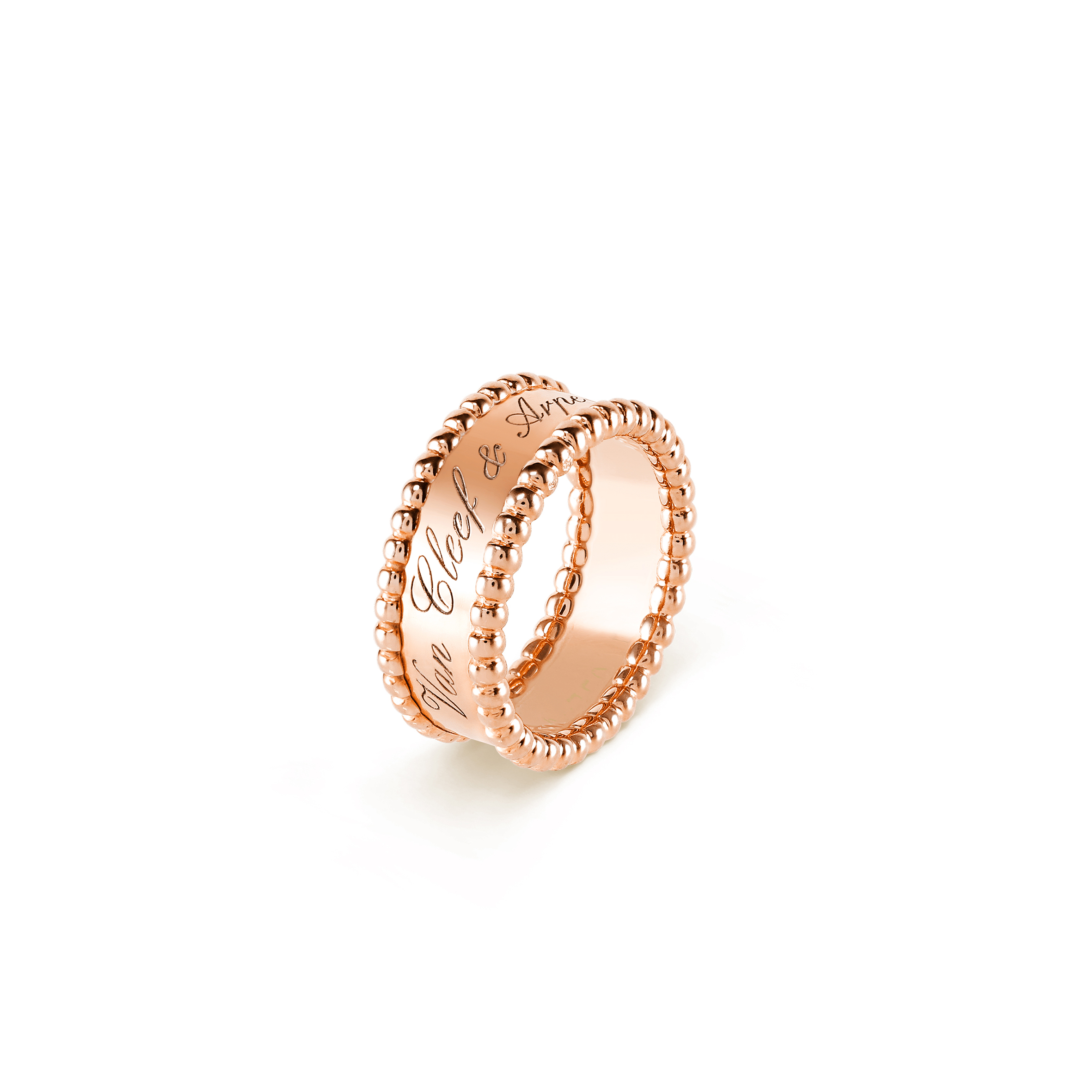 VAN CLEEF ARPELS PERLÉE SIGNATURE RING - ROSE GOLD VCARN32400 VAN CLEEF ARPELS PERLÉE SIGNATURE RING - ROSE GOLD VCARN32400